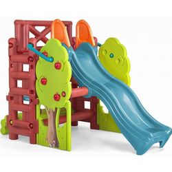 Tobogan pentru copii Feber Wood House 9590 (Green/Red/Blue)