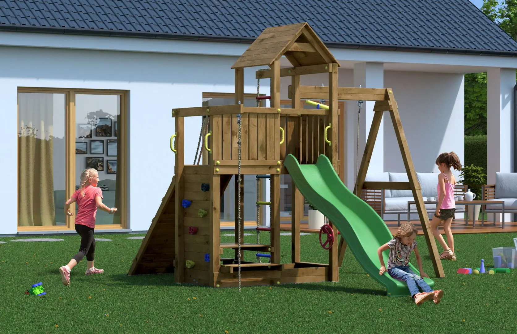 Complex de joaca Fungoo Activer (Brown)