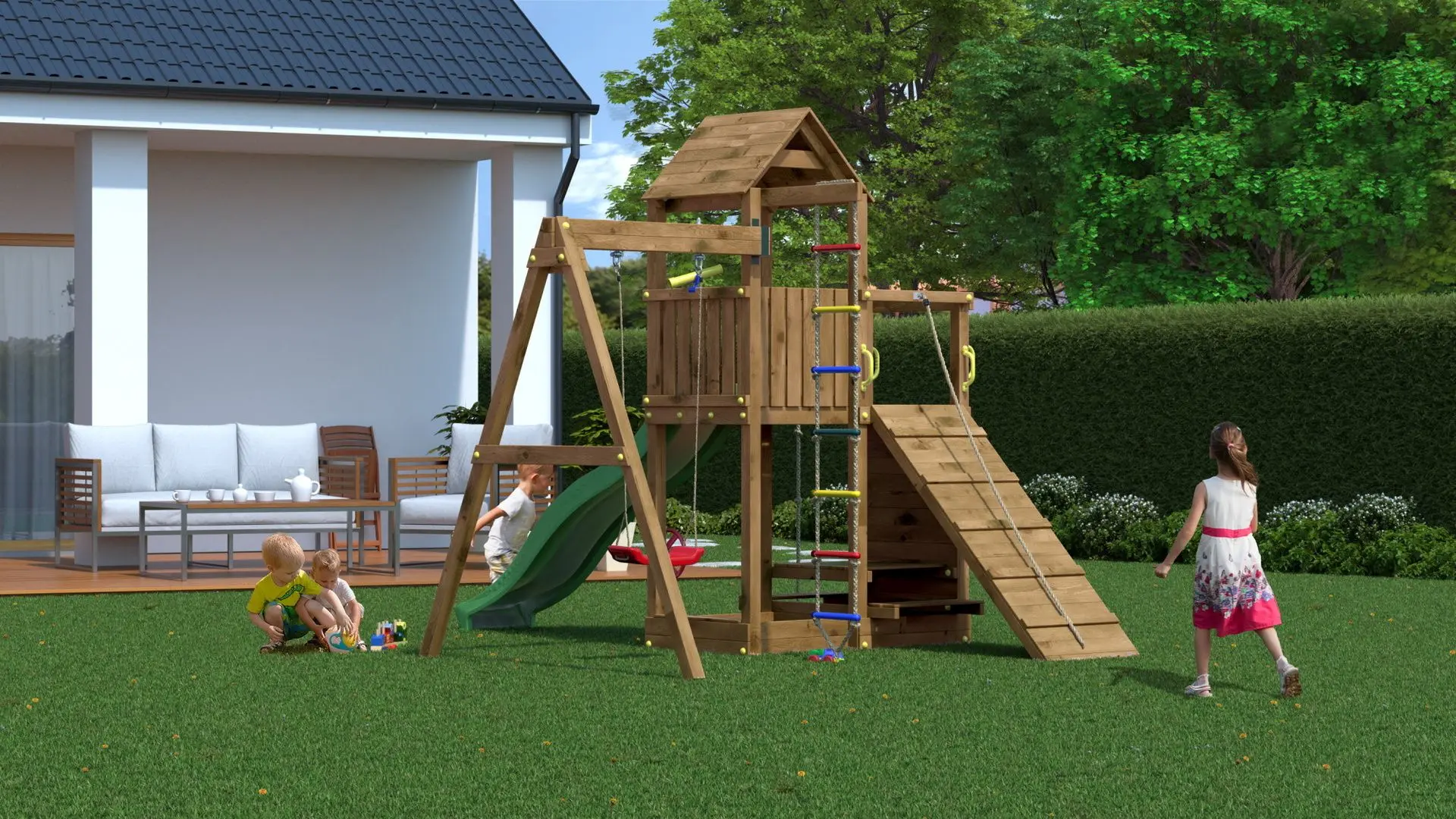 Complex de joaca Fungoo Activer (Brown)