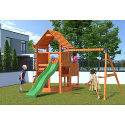 Complex de joaca Fungoo Big Leader Move Red (Wood Teak) Thumb