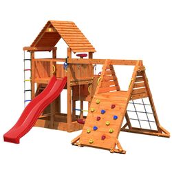 Complex de joaca Fungoo Big Leader Spider Red (Wood Teak)