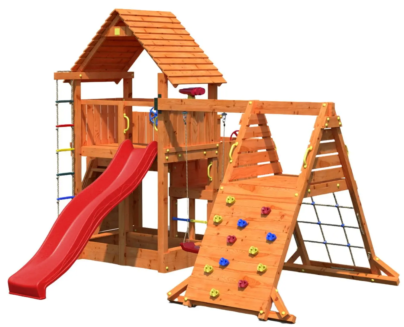 Complex de joaca Fungoo Big Leader Spider Red (Wood Teak)