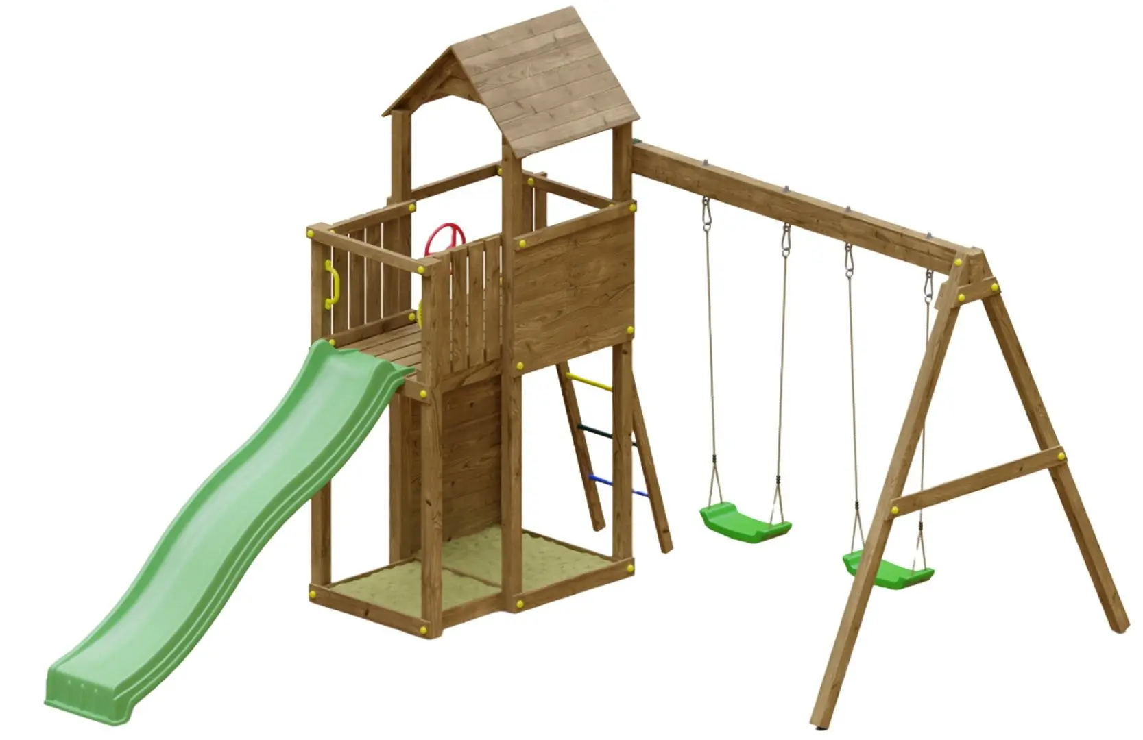 Complex de joaca Fungoo Boomer 3 (Wood KDI)