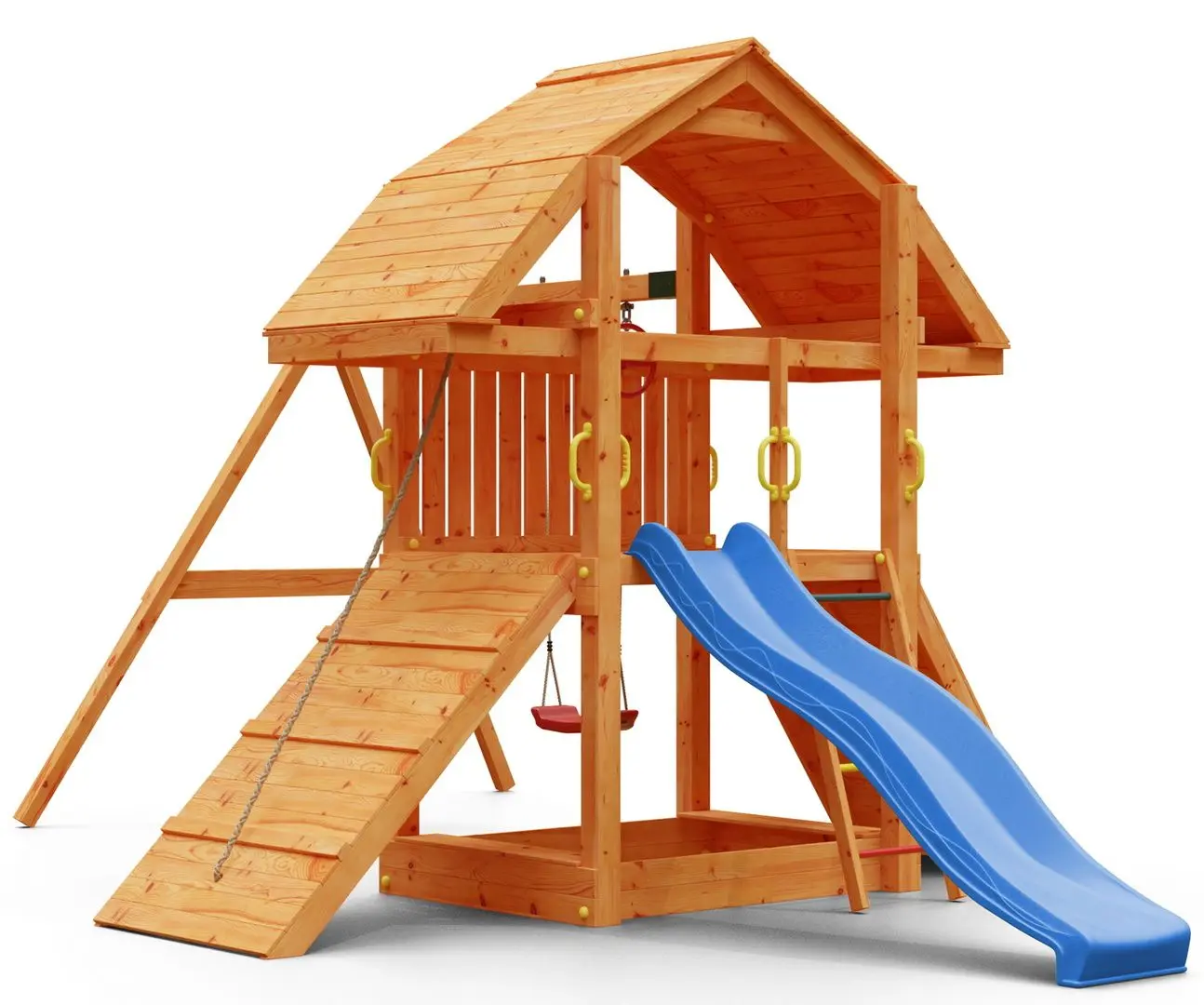 Complex de joaca Fungoo Buffalo Move Red (Wood Teak)