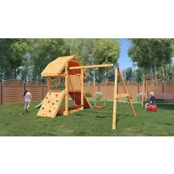 Complex de joaca Fungoo Buffalo Move Red (Wood Teak) Thumb