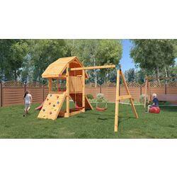 Complex de joaca Fungoo Buffalo Move Red (Wood Teak) Thumb