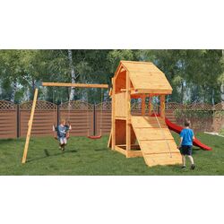 Complex de joaca Fungoo Buffalo Move Red (Wood Teak) Thumb