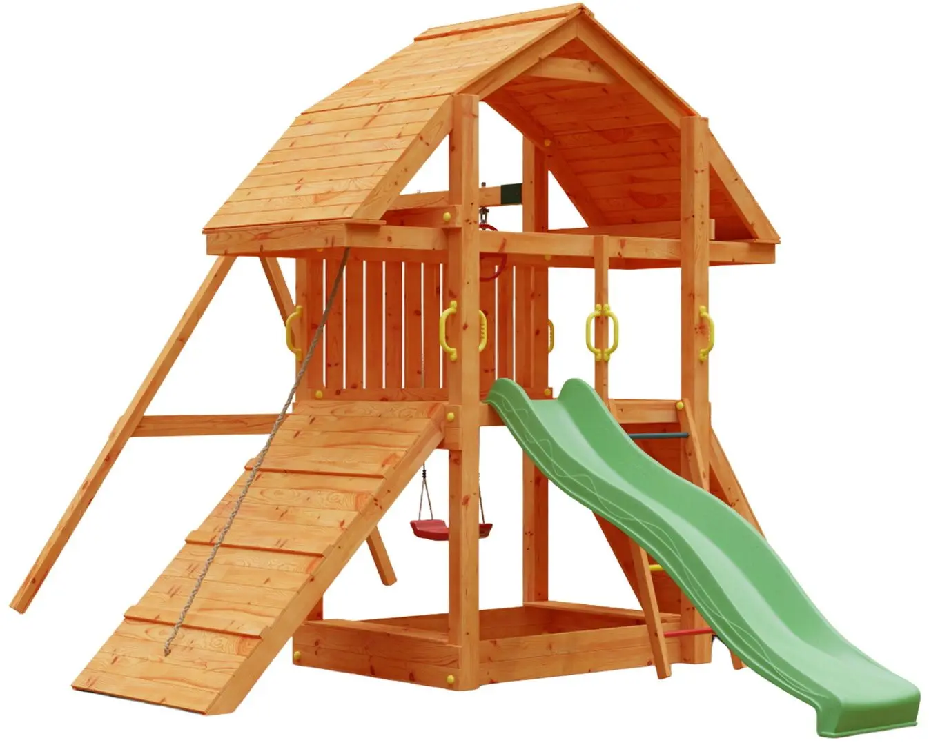 Complex de joaca Fungoo Buffalo Move Red (Wood Teak)