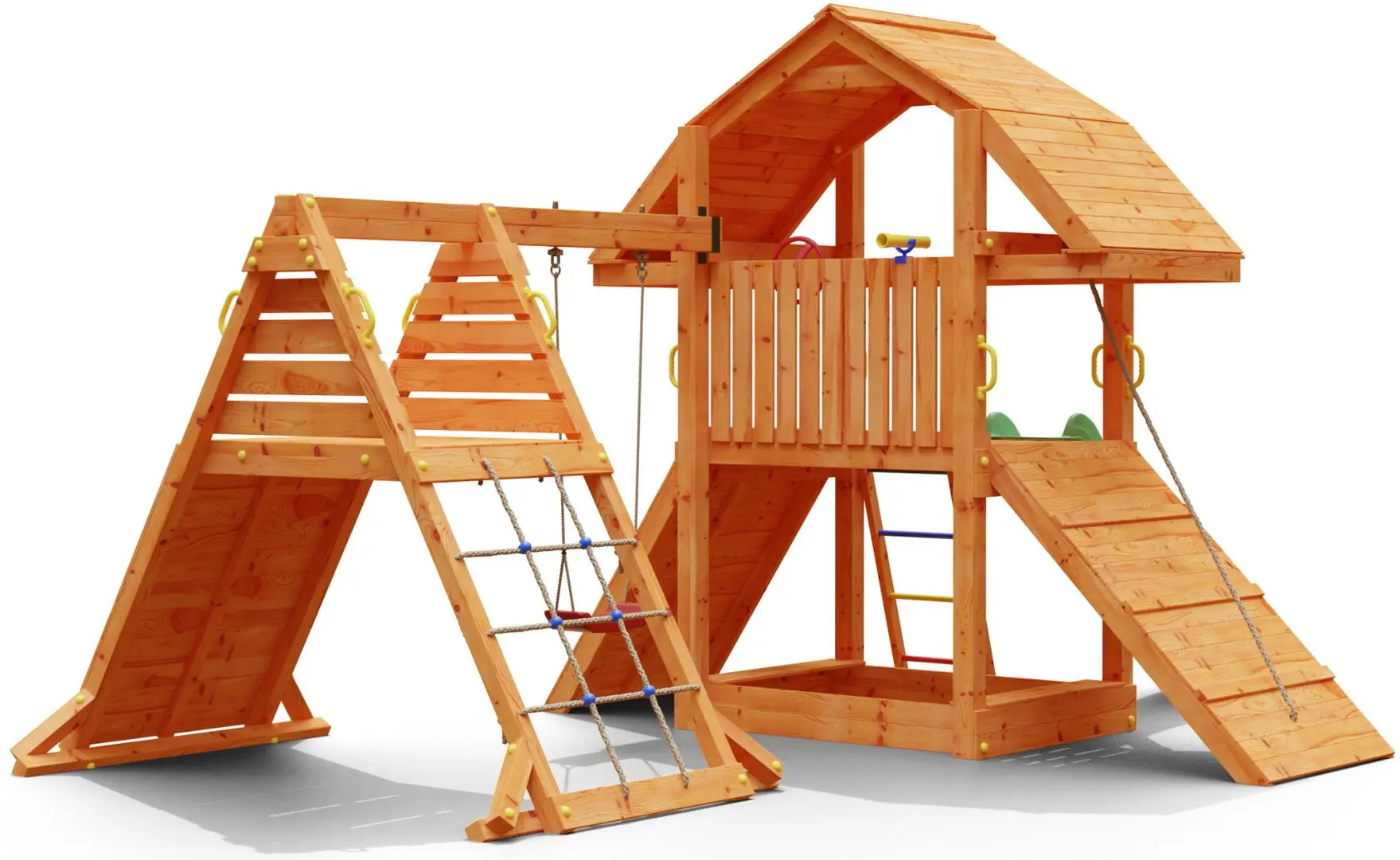 Complex de joaca Fungoo Buffalo Spider Red (Wood Teak)