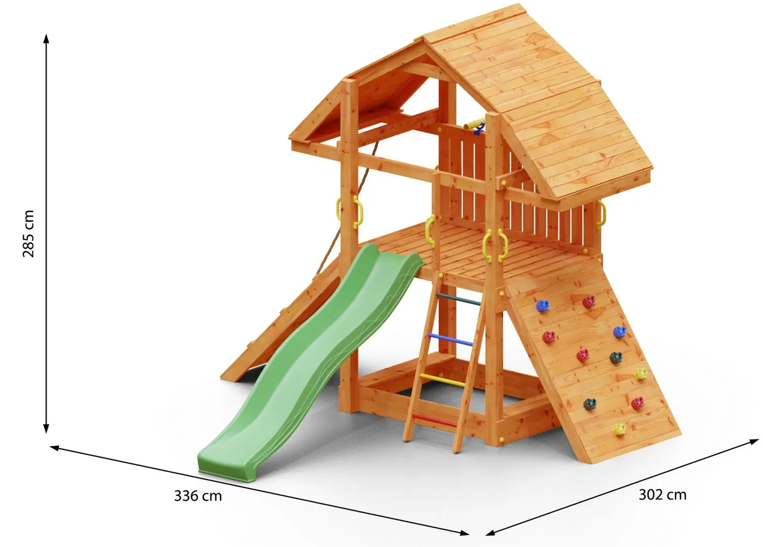 Complex de joaca Fungoo Buffalo (Wood Teak)