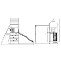 Complex de joaca Fungoo Carol 2 (Grey/White) Thumb