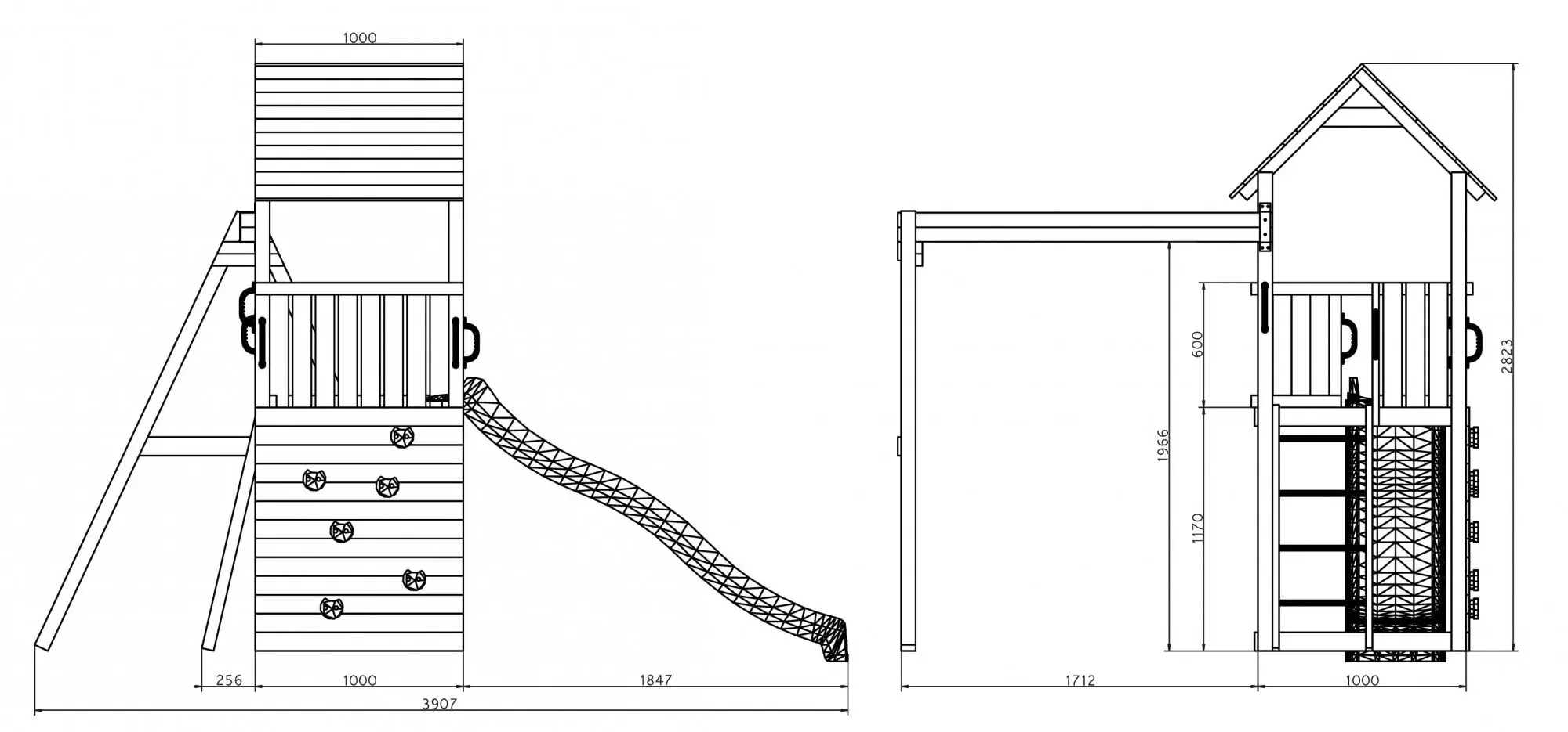 Complex de joaca Fungoo Carol 2 (Wood KDI)