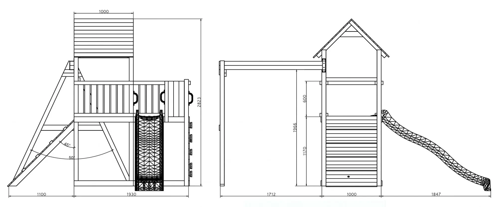 Complex pentru joaca Fungoo Carol 3 (Wood KDI)