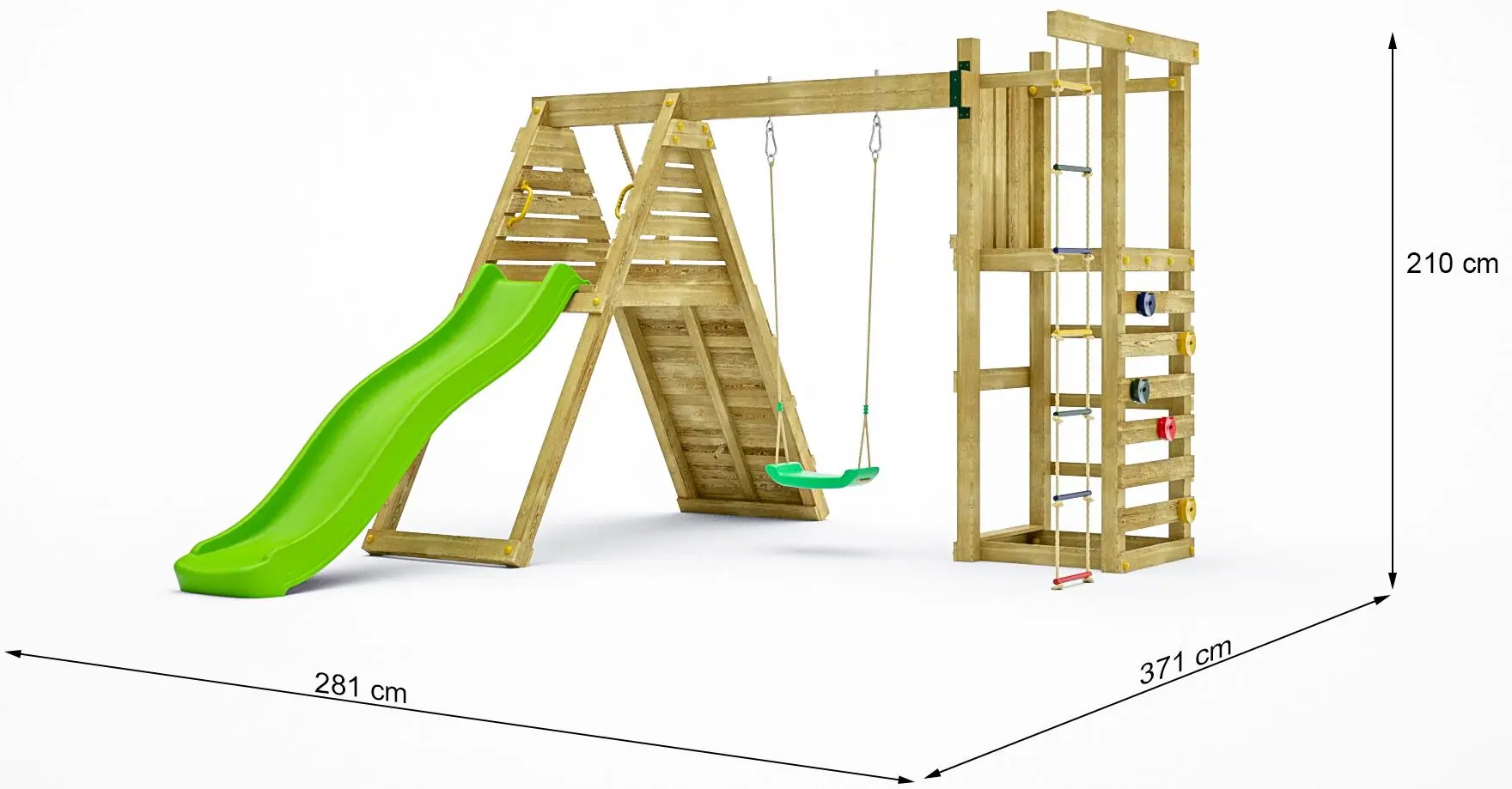 Complex de joaca Fungoo Climber KDI (Wood)