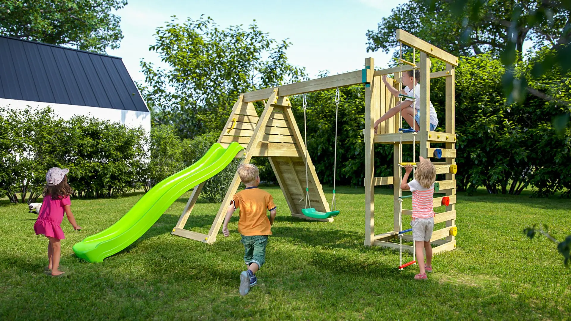Complex de joaca Fungoo Climber KDI (Wood)