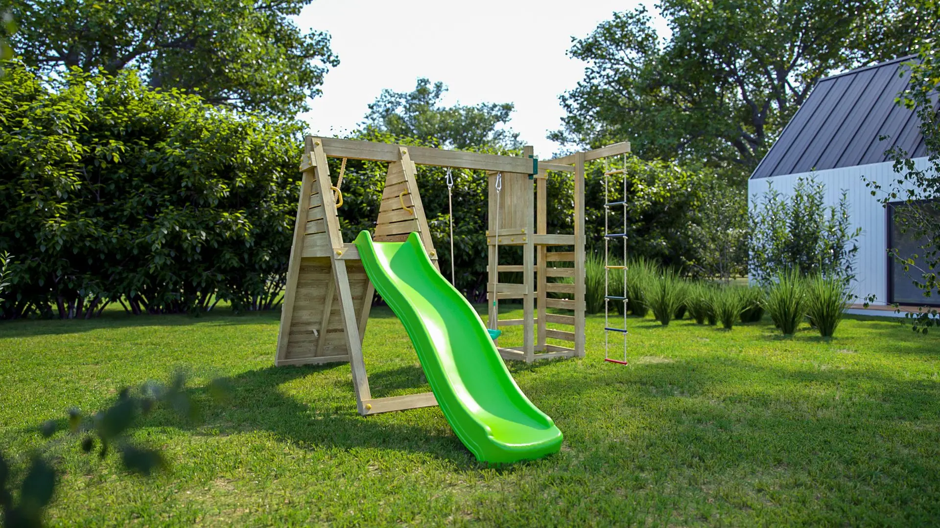 Complex de joaca Fungoo Climber KDI (Wood)