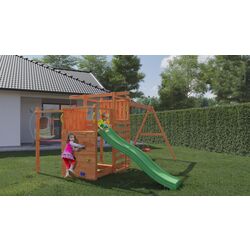 Complex pentru joaca Fungoo Climbing Star 3 (Wood Teak) Thumb