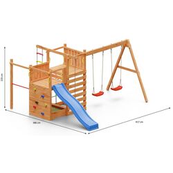 Complex de joaca Fungoo Climbing Star 4 KDI (Wood) Thumb