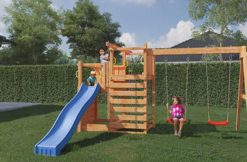 Complex de joaca Fungoo Climbing Star 4 KDI (Wood)