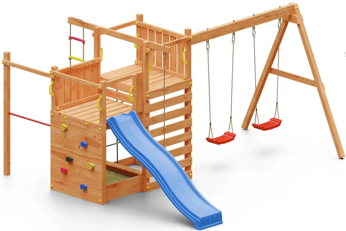 Complex de joaca Fungoo Climbing Star 4 KDI (Wood)