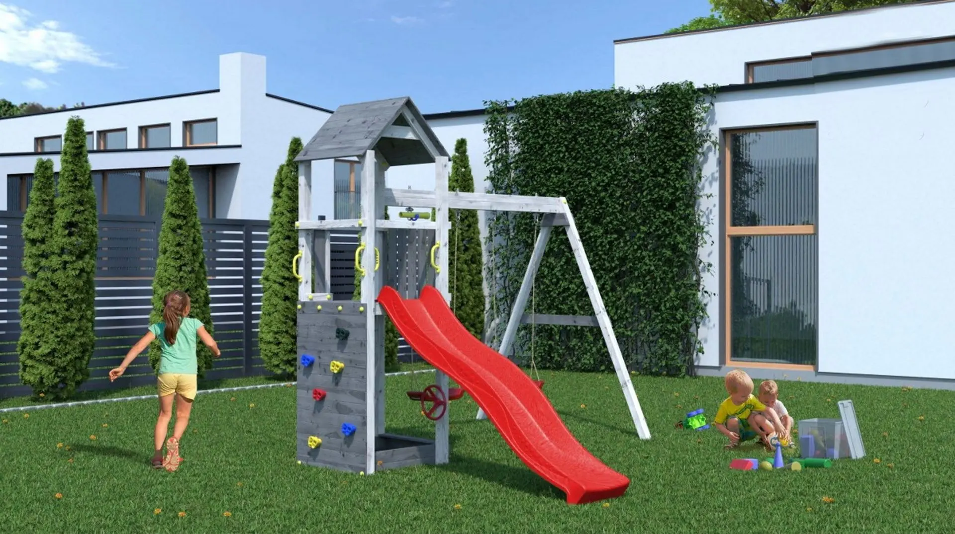 Complex pentru joaca Fungoo Flappi (Grey/White)