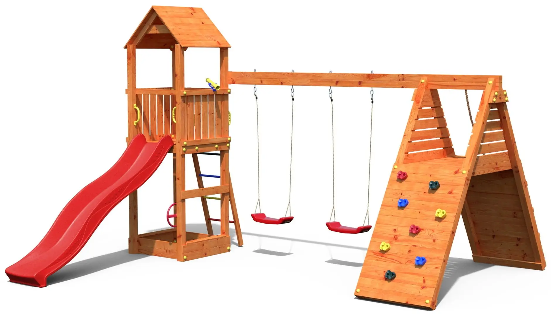 Complex pentru joaca Fungoo Fleppi (Wood Teak)