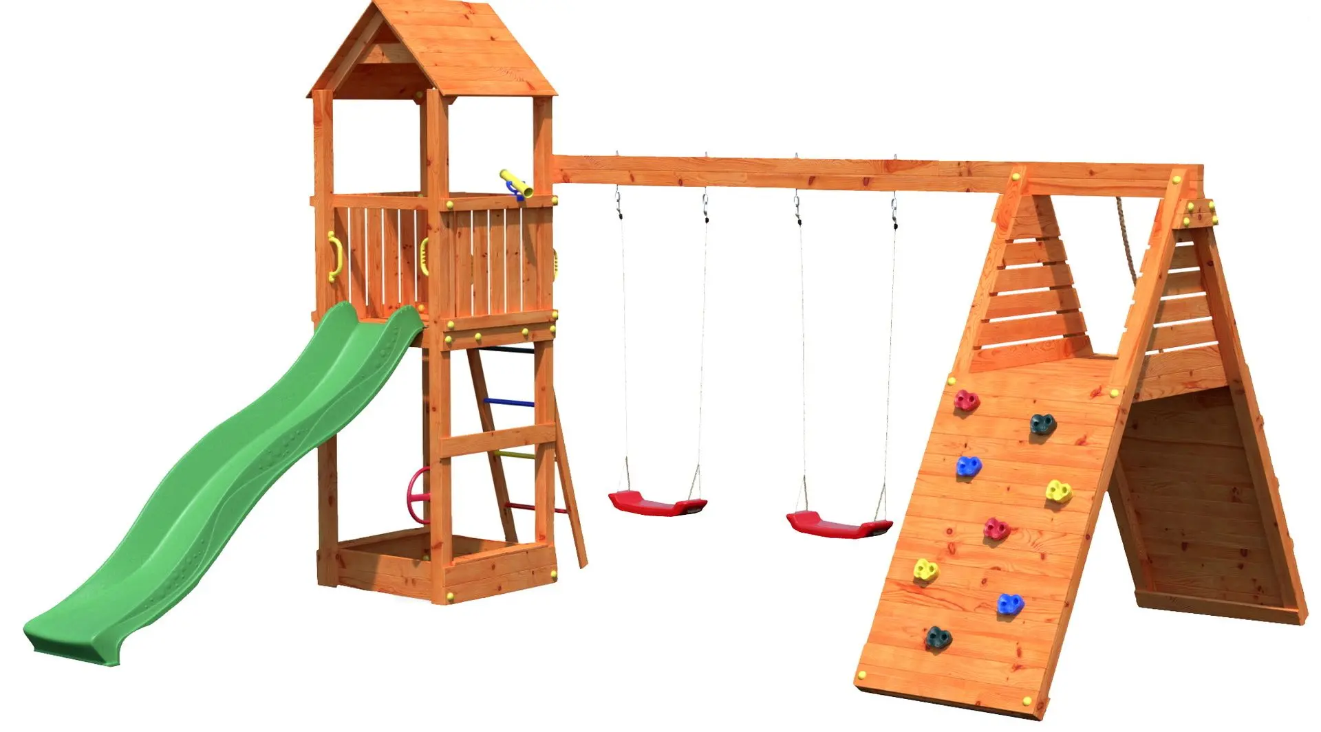 Complex pentru joaca Fungoo Fleppi (Wood Teak)