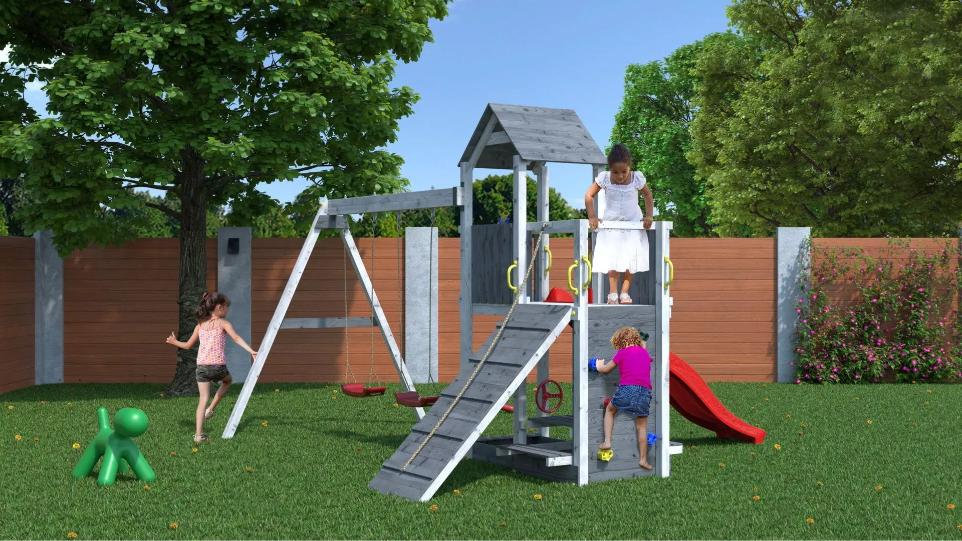 Complex pentru joaca Fungoo Floppi (Grey/White)