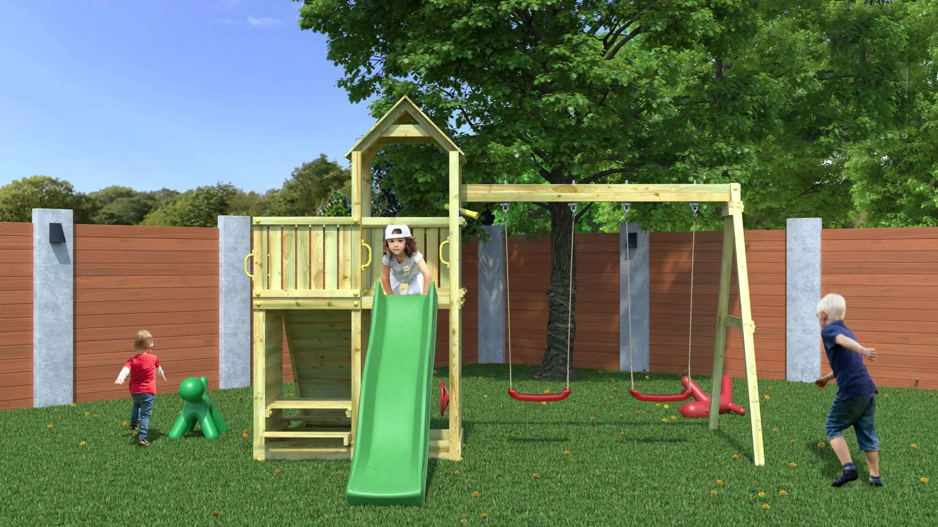 Complex pentru joaca Fungoo Floppi (Wood KDI)