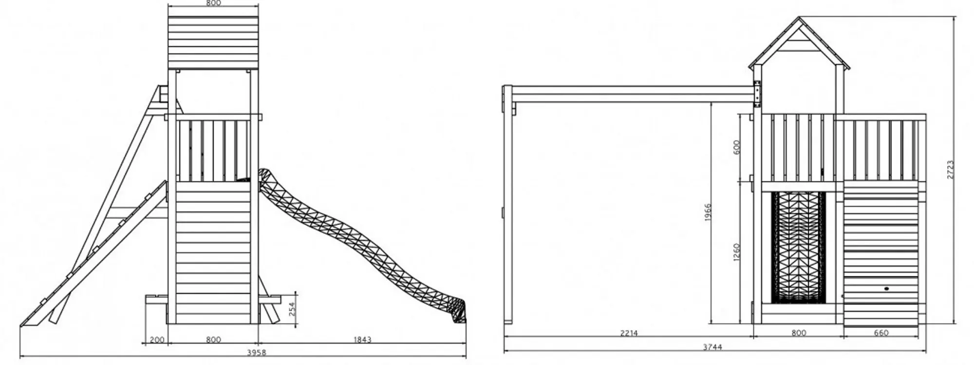 Complex pentru joaca Fungoo Floppi (Wood Teak)