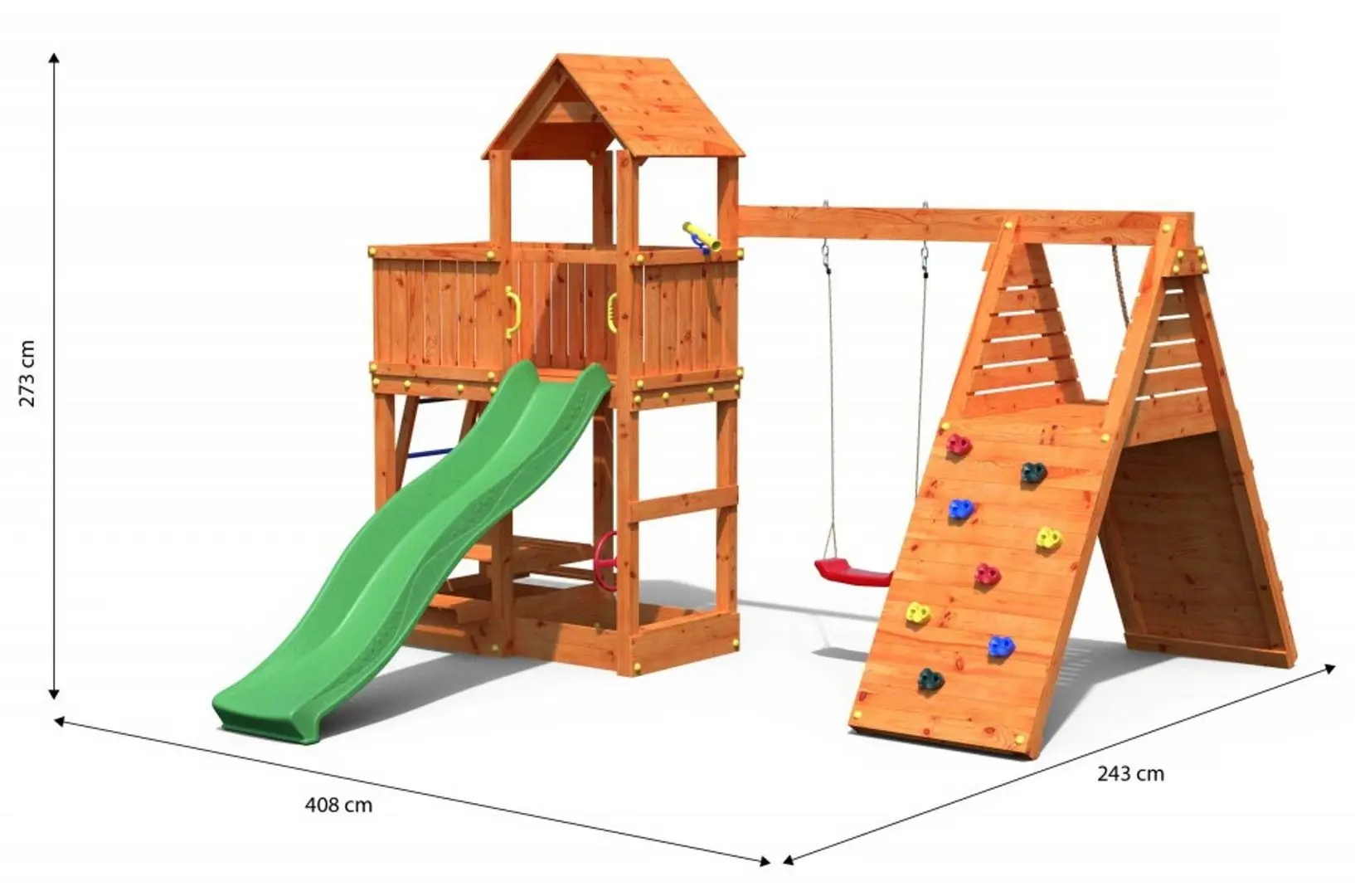 Complex pentru joaca Fungoo Fluppi (Wood Teak)