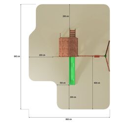 Complex pentru joaca Fungoo Fortress Move+ (Wood Teak) Thumb