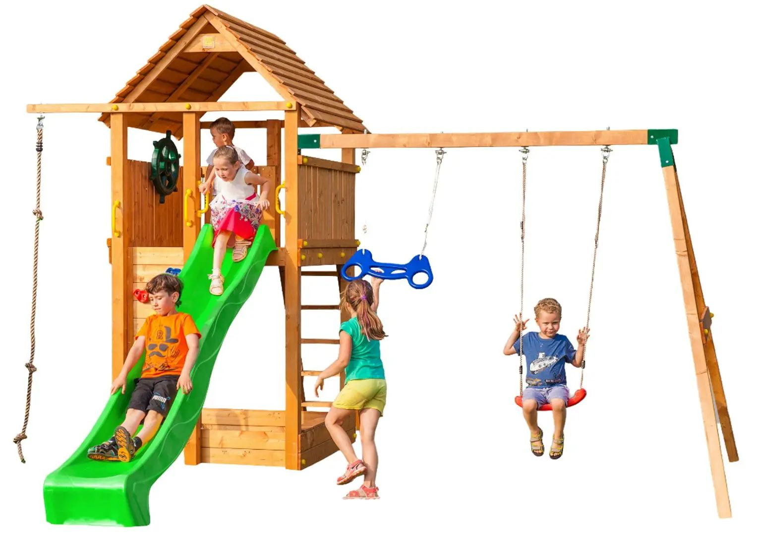 Complex pentru joaca Fungoo Fortress Move+ (Wood Teak)