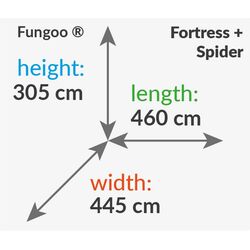 Complex pentru joaca Fungoo Fortress Spider+ (Wood Teak) Thumb