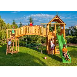 Complex de joaca Fungoo Fortress Tiptop Rainbow (Wood Teak) Thumb