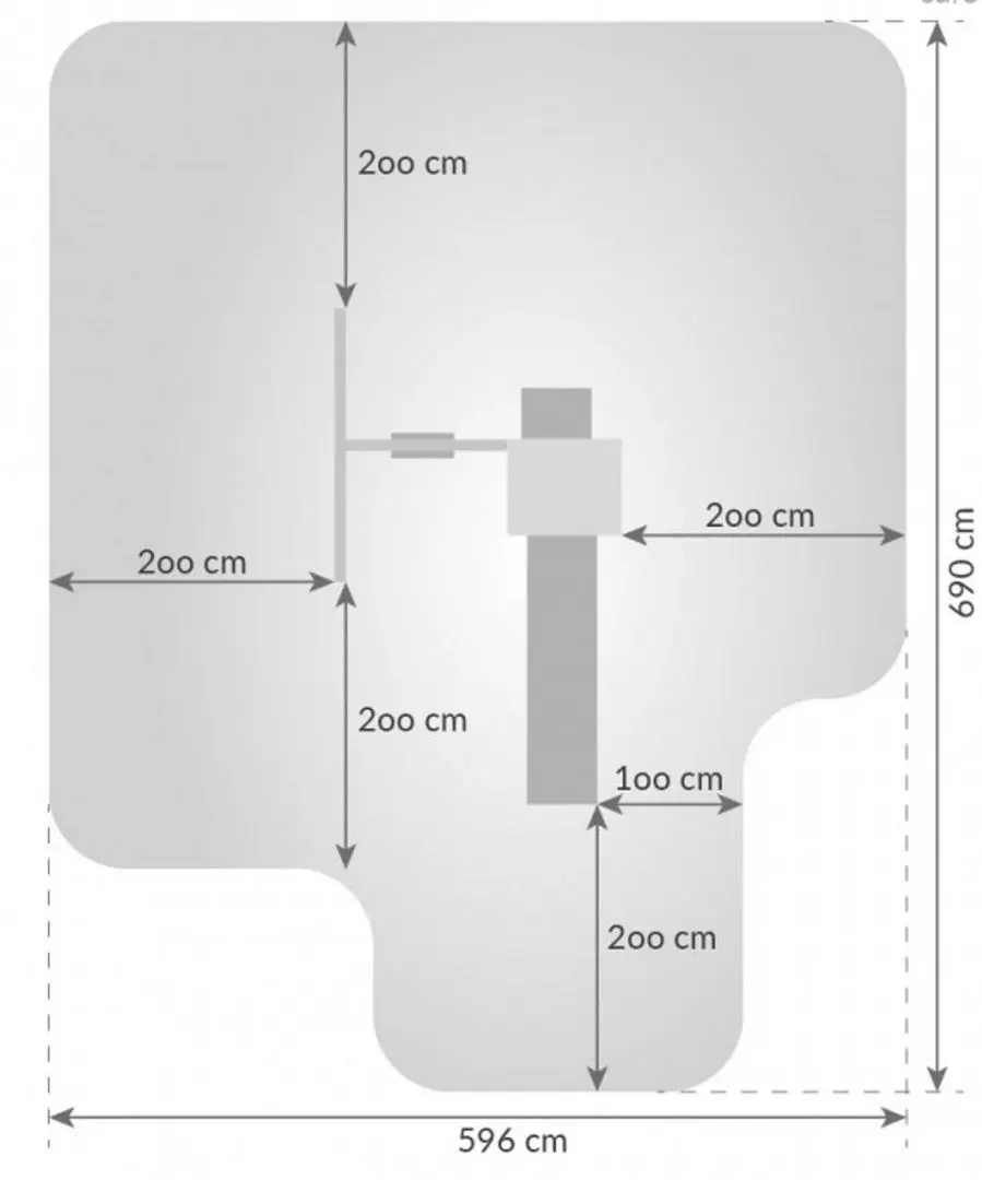 Complex pentru joaca Fungoo Funny 3 With sandbox and 1-seat swing (Wood KDI)