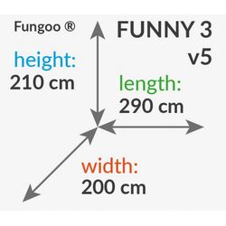 Complex pentru joaca Fungoo Funny 3 With sandbox and 1-seat swing (Wood KDI) Thumb