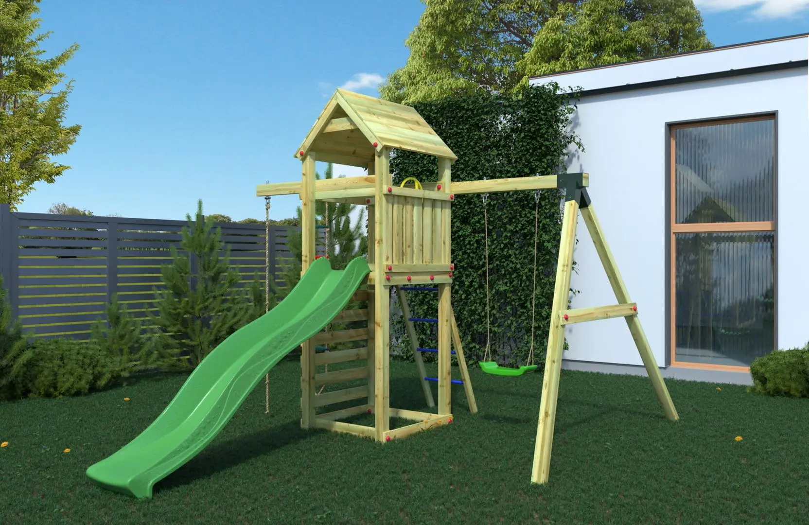 Complex pentru joaca Fungoo Gaia TL1S (Wood KDI)