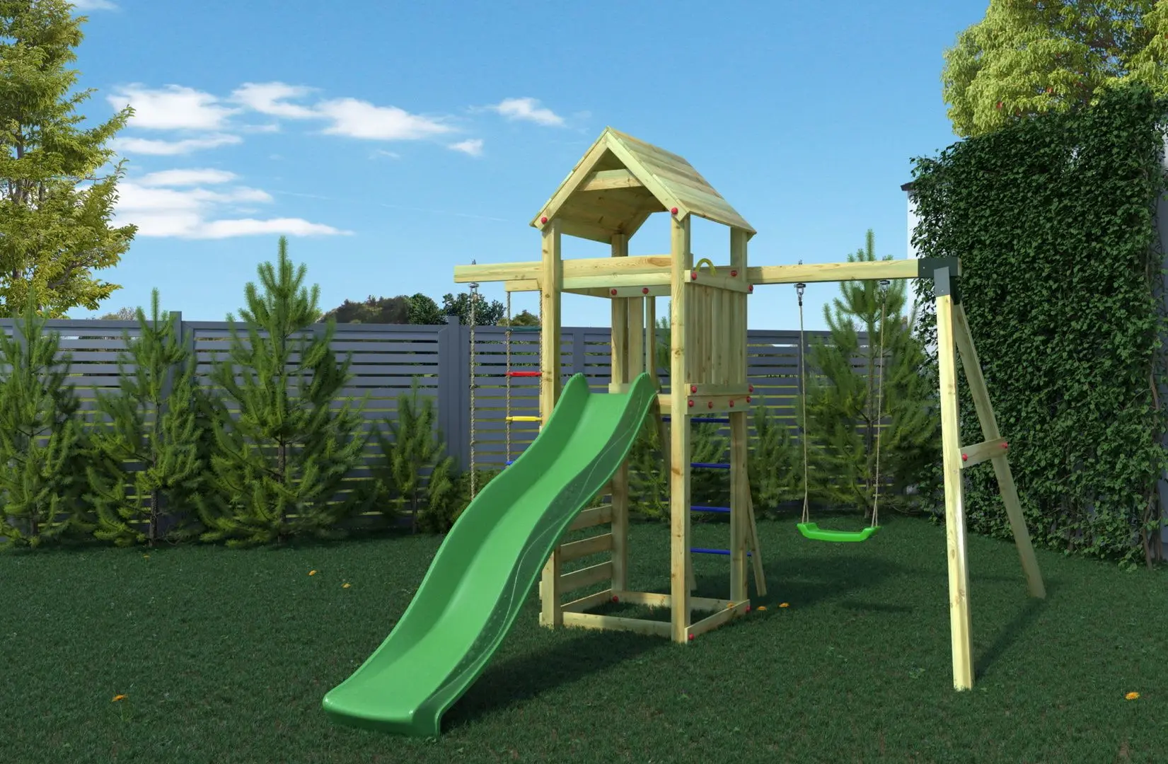 Complex pentru joaca Fungoo Gaia TL1S (Wood KDI)