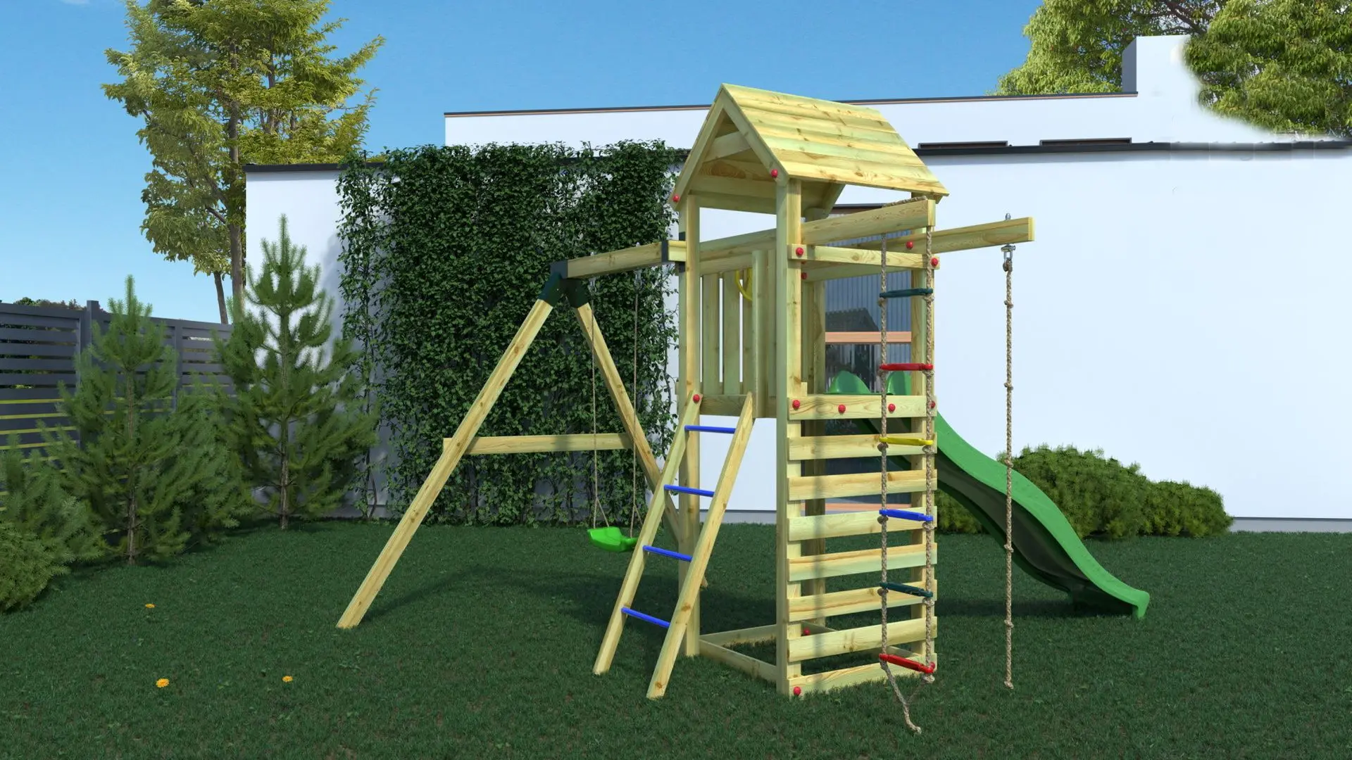 Complex pentru joaca Fungoo Gaia TL1S (Wood KDI)