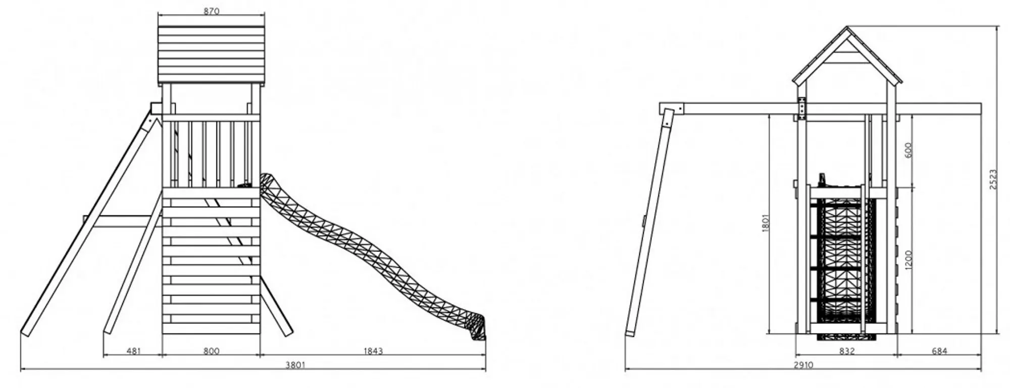 Complex pentru joaca Fungoo Gaia TL1S (Wood KDI)