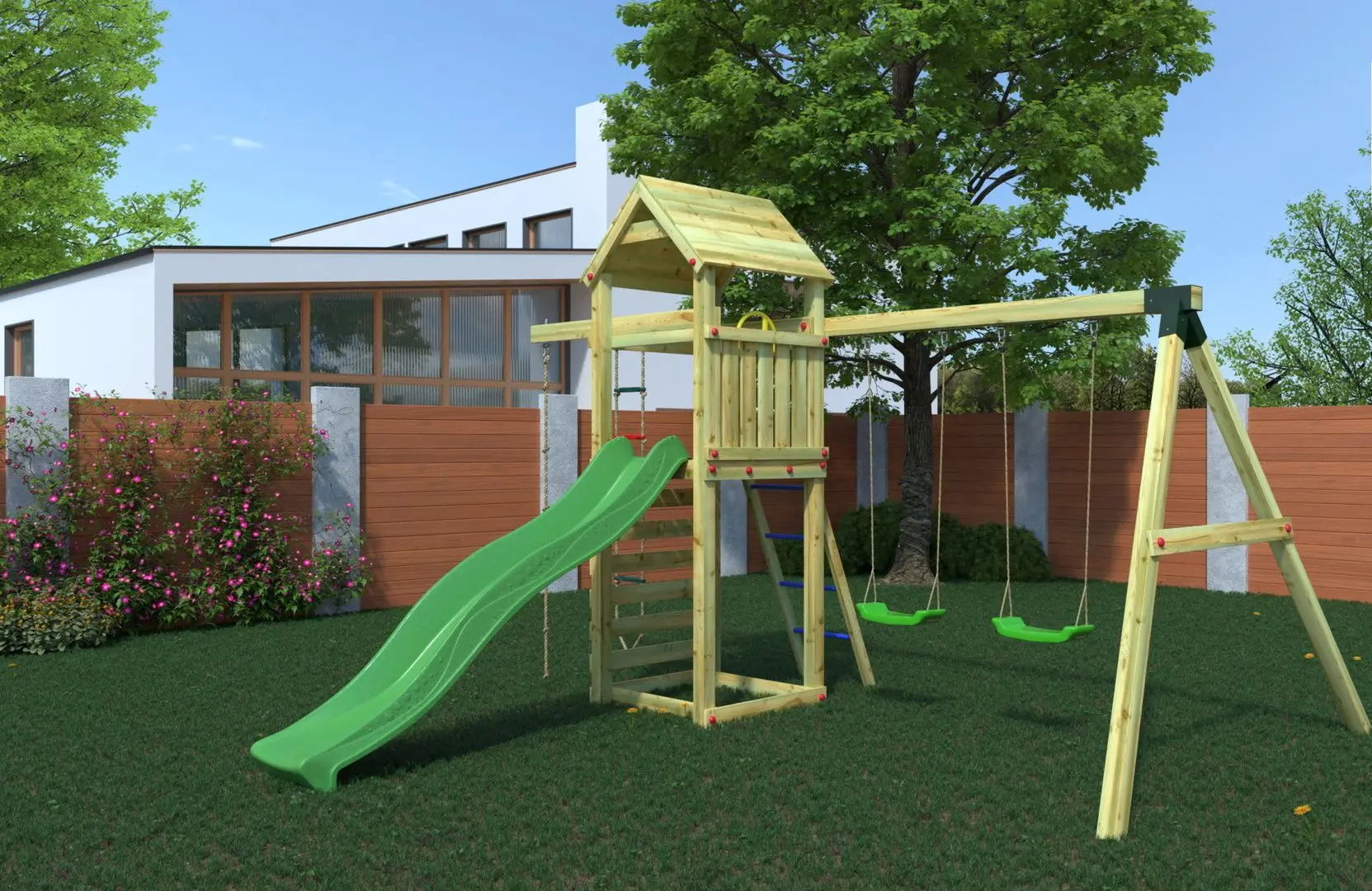 Complex pentru joaca Fungoo Gaia TL2S (Wood KDI)