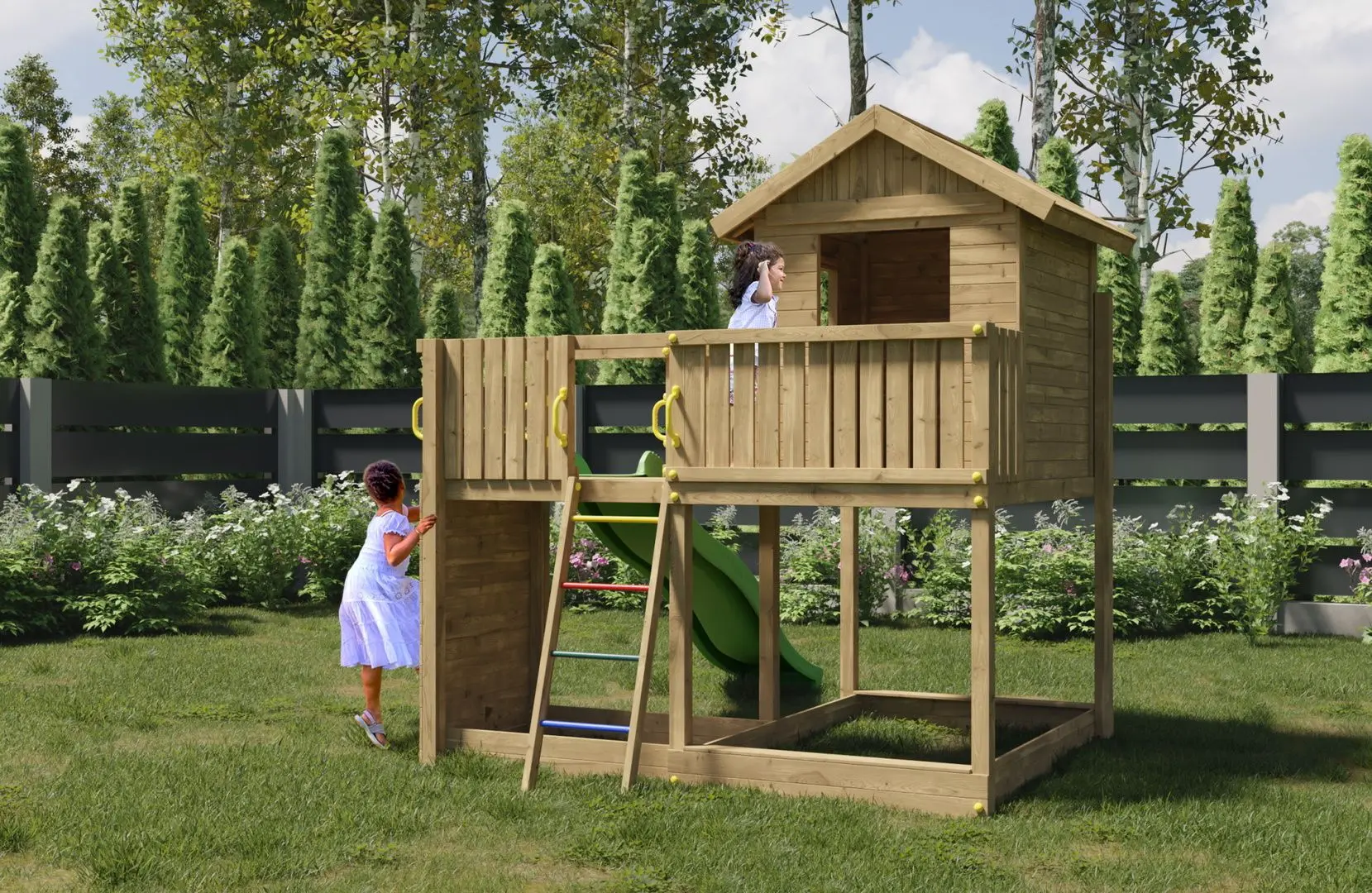 Complex de joaca Fungoo Galaxy L (Wood KDI)