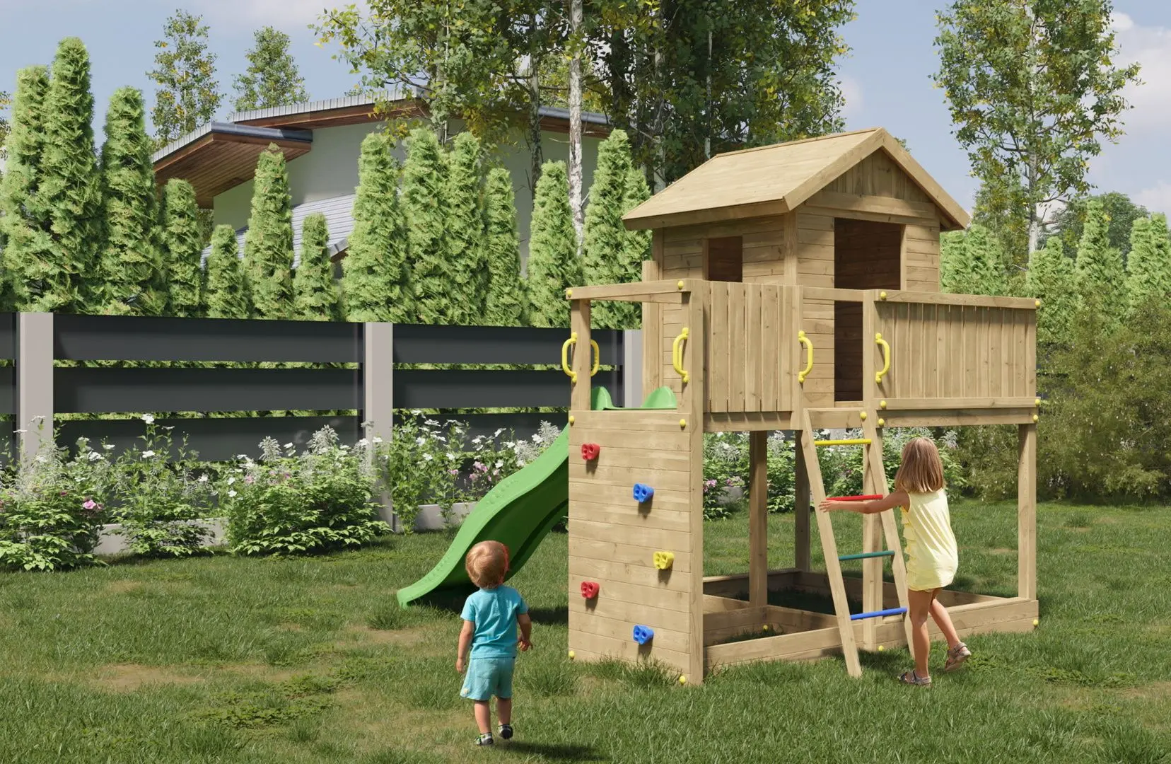 Complex de joaca Fungoo Galaxy L (Wood KDI)