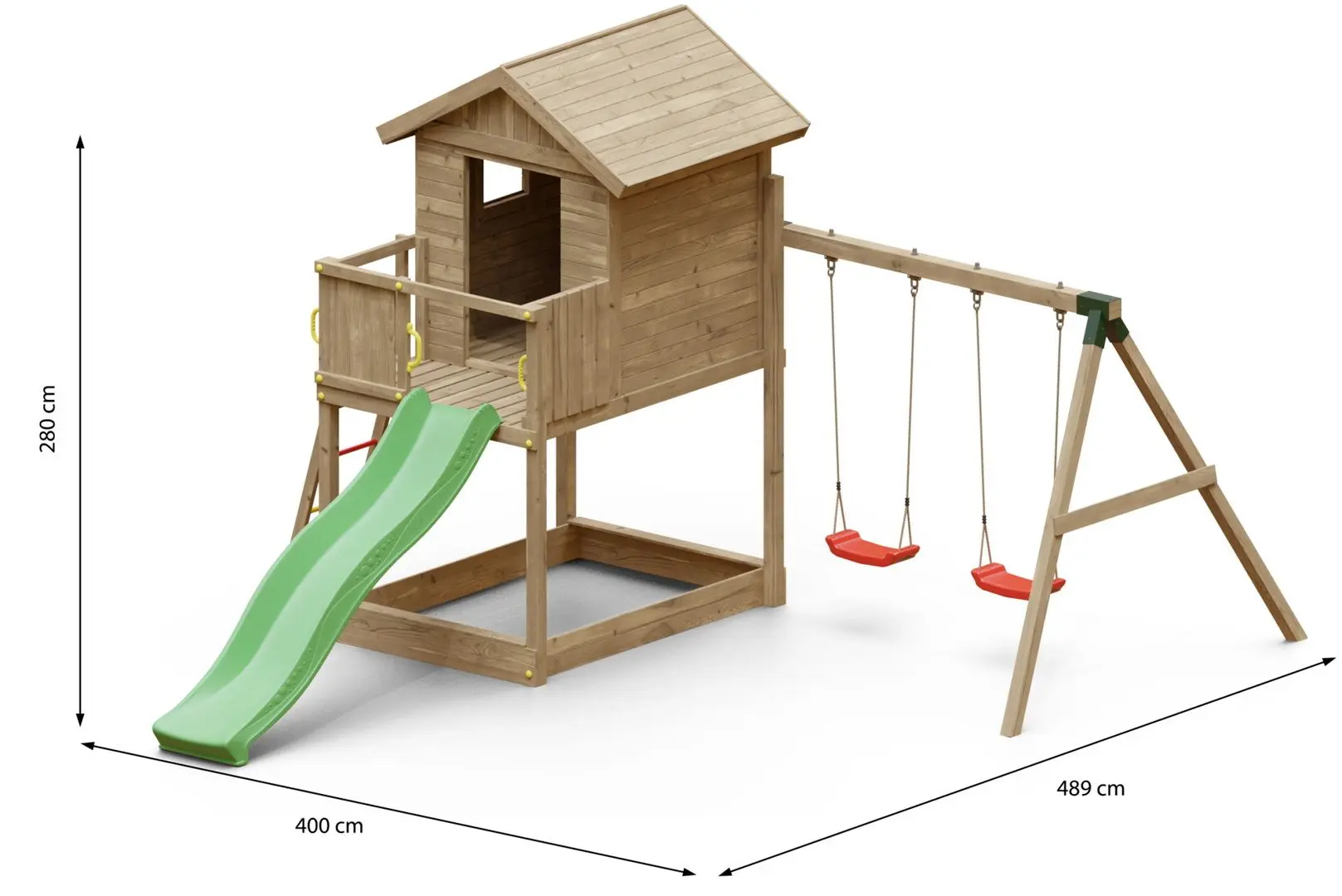 Complex de joaca Fungoo Galaxy S With double swing (Wood KDI)