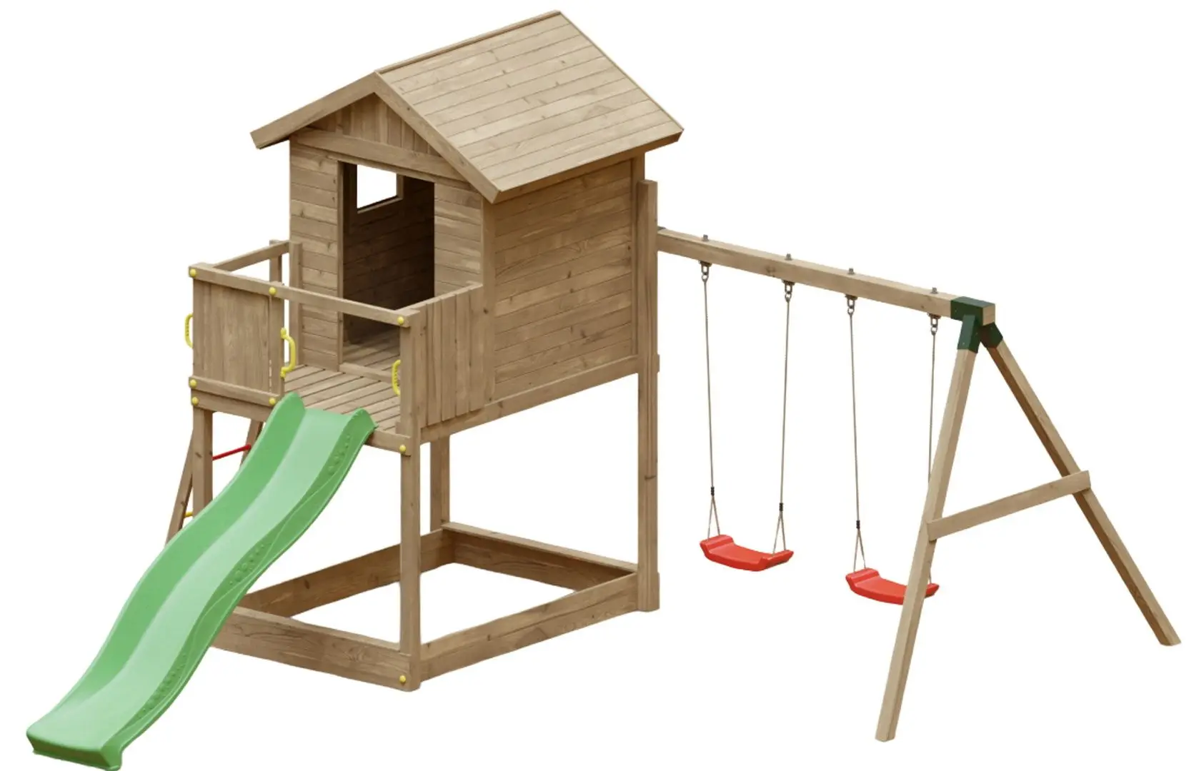 Complex de joaca Fungoo Galaxy S With double swing (Wood KDI)