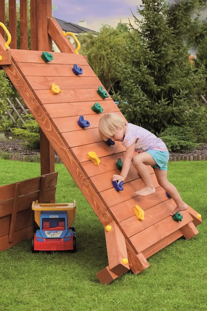 Complex de joaca Fungoo Giant Move + Beach (Wood Teak)