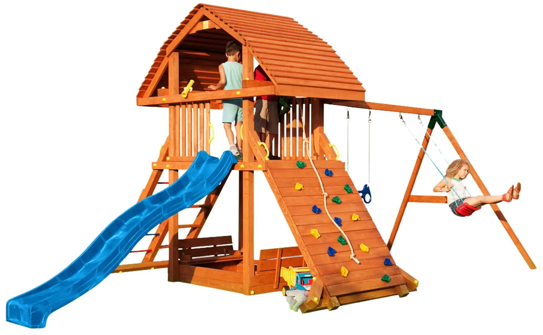 Complex de joaca Fungoo Giant Move + Beach (Wood Teak)