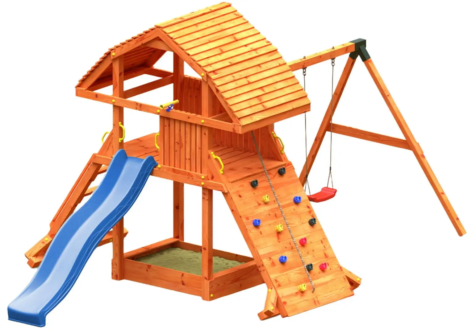 Complex de joaca Fungoo Giant Move Red (Wood Teak)