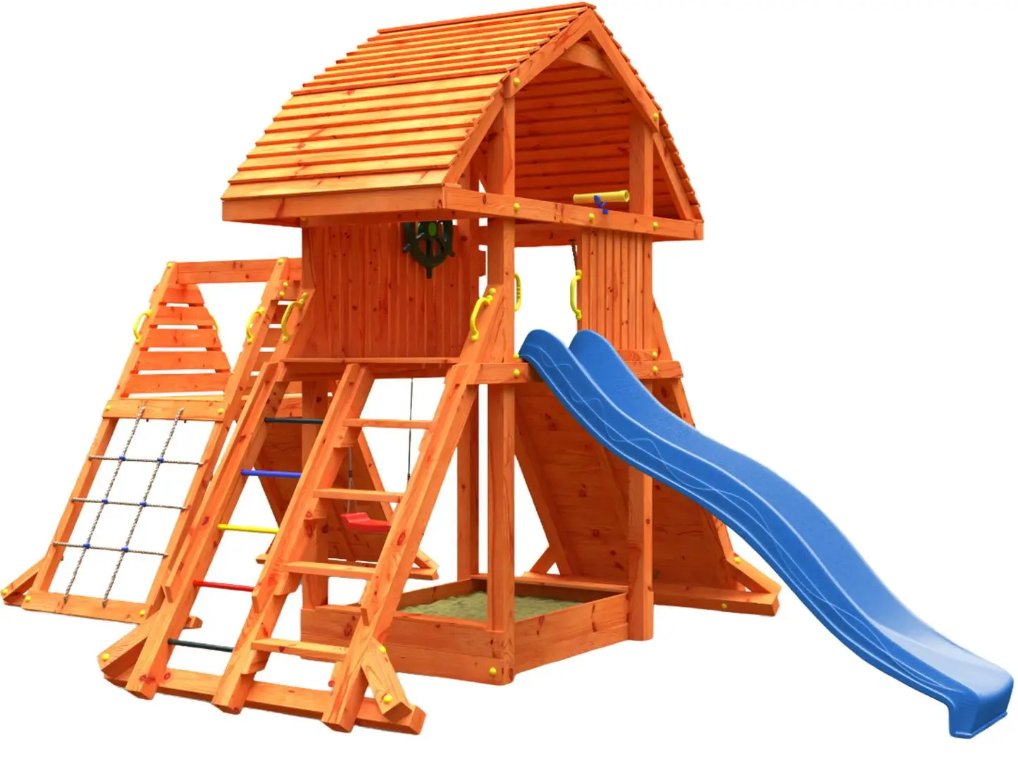 Complex de joaca Fungoo Giant Spider Red (Wood Teak)